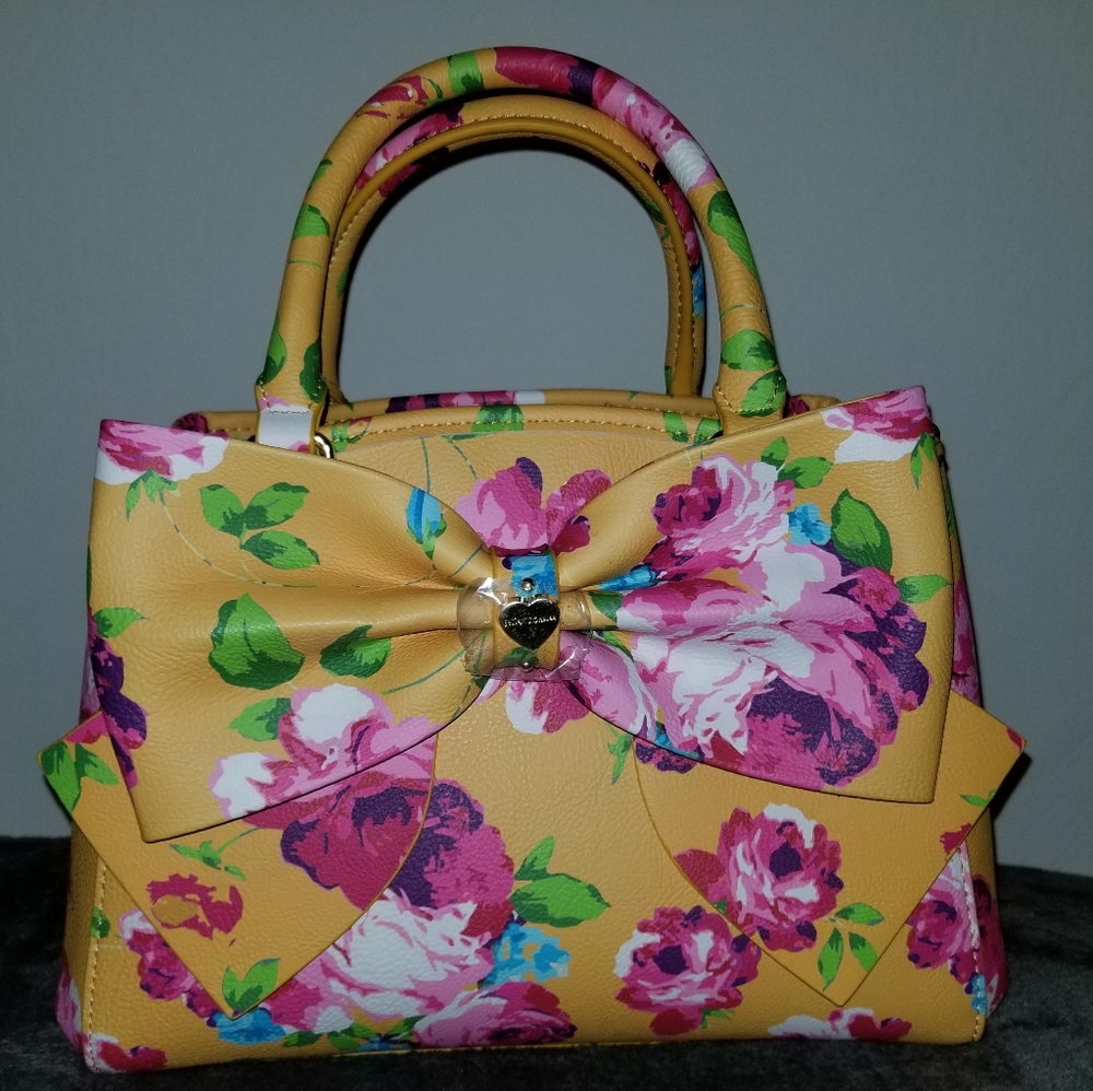 Betsy Johnson Mini Bow Satchel Purse